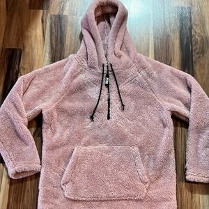PINK Victoria’s Secret Fuzzy Pullover Hoodie Size M